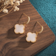 Her Lab Jewelry | Thời trang Hetian Ngọc Bông tai của phụ nữ men Gradient Thích hợp thiết kế cao cấp