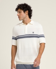 Wilson Men COURTSIDE KNIT STRIPE POLO เสื้อโปโล WM00563531GYC Official Store