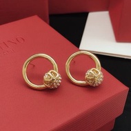Valentino earrings outlet金色圓環耳環