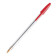 Crystal 1.0 水晶系列原子筆／紅 6入【BIC】 (新品)