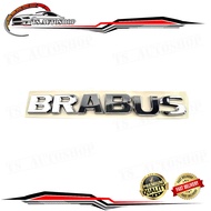 logo BRABUS ชุปโครเมี่ยม 1 ชุด อักษรตามรูป มาพร้อมกาว สามารถนำไปติดตั้งได้เลย