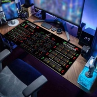 HYRON Trader Desk Pad, Desk Protector Smooth Chart Pattern Mouse Pad, Gaming Mouse Pad Efficient Inv