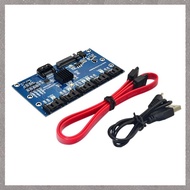 [M G L O] SATA 3.0 Expansion Card 1 to 5 Port Converter Expansion Card 6Gbps Motherboard Riser Card 