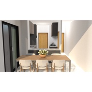 Kitchen cabinet, kabinet dapur, custom, DIY, pasang sendiri