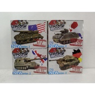 New Series 8in1 Mini Military 4D Battle Tank Model Kits 1:72