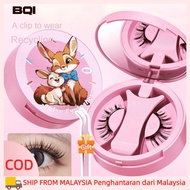 【Gift】BQI Magnetic Eyelash Reusable No Glue Needed False Eyelashes With Magnetic Face Makeup Tool