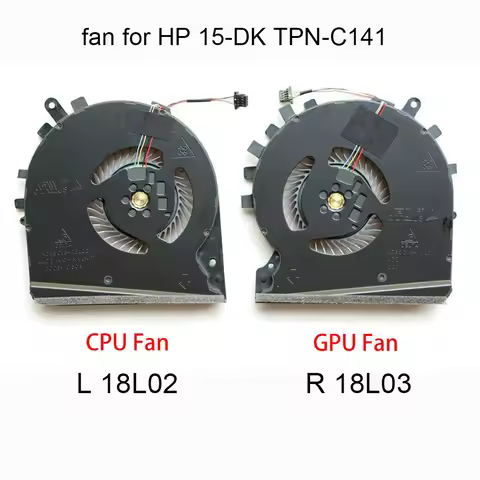 CPU GPU Cooling Fans For HP Pavilion 15-DK TPN-C141 DK0020 L57170 L56900 001 ND85C16-18L02 Gaming La