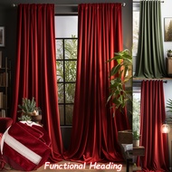 Luxury Velvet Curtains for Living Room Bedroom Retro Thicken Window Drapes Nordic Thermal Heavy Curt
