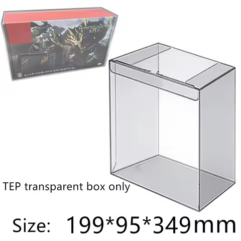 Transparent Box Protector For Monster Hunter Rise/NS Collect Boxes TEP Storage Game Shell Clear Disp