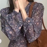 全新 | 韓國品牌| i miss you | 正韓 隱藏款 洋裝 衣服日記 長洋裝 紫色 煙紫#24夏時尚
