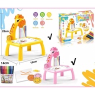 Drawing Study Table Children's Drawing Table Projector Children's Study Table Toys Giraffe Motif