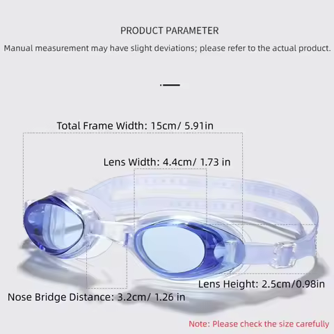 Swimming Goggle HD Silicone Waterproof and Anti-fog Women Men's Diving Equipment Small Frame Adult S