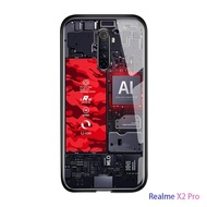 สำหรับ realme X2 Pro เทคโนโลยีแผงวงจร Explorer สำรวจธีมรุ่นกรณีกระจกปกหลังปลอก