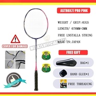 ASTROX 77 PRO Pink Carbon Strung Badminton Racket
