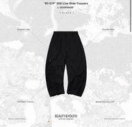 Goopi 黑色3號“BY-01P” 3DS-Line Wide Trousers by GOOPiMADE - Black
