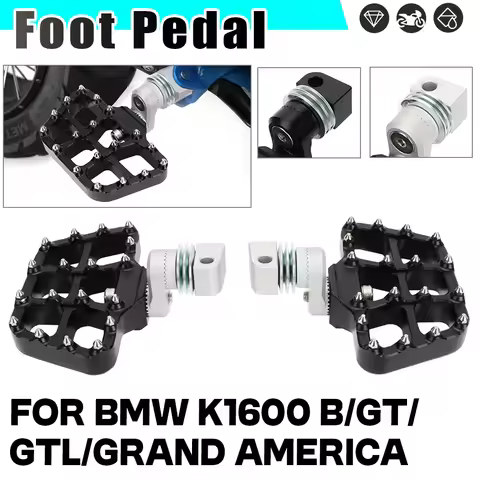 Rear Footrest For BMW K1600 Grand America K1600b K1600 GT K 1600 GTL Motorcycle 360 Adjustable Foot 