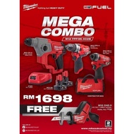 Milwaukee M12 Rm1698 Mega Combo Set (M12FPD/M12FID/M12CH/M12 Hackzall)