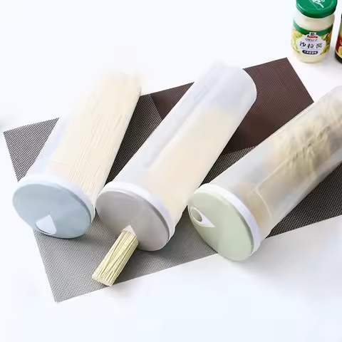Kitchen Multi-functional Pasta Storage Box Food Grade Sealed Container for Noodles Grain Suspension 