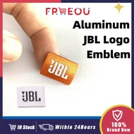 3D JBL Logo Emblem Aluminum JBL Sticker Orange/Silver JBL Emblem for Speakers JBL Logo with Adhesive