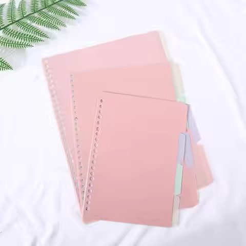 School Bookmark B5 A5 A4 Diary Coil Book Notebook Separator Page Binder Index Page Loose-leaf Inner