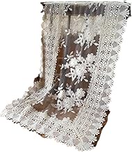 Vivienne WK2109L3 [Table Center, 13.8 x 33.5 inches (35 x 85 cm), Beige] Cotton Bijou Series, Lace, 