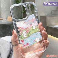 Cute Kitten PC Case iphone 13 15 16 17 11 12 14 Pro Max XR X Xs Air Glossy Guys Clear Acrylic Hard-B