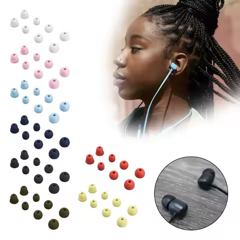 Earbuds Ear Tips Replacement 4 Pairs Soft Silicone Multi Size for beats Flex/X/Powerbeats Pro in-Ear
