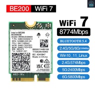 WIFI Card 7 Intel BE 200 8774 Mbps 2.4 / 5 / 6 GHz (320MHz) Bluetooth 5.4 original for Laptop PC