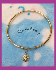 10k pure gold filled bangles