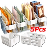 1/3/5pcs Retractable Refrigerator Door Divider Bins / Fridge Side Door Sauce Bottle Fixing Rack