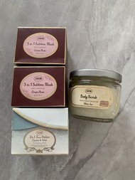 SABON 3合1髮膜、磨砂膏、面部磨砂膏套裝