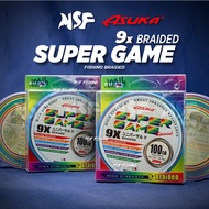 [MSF] Asuka Super Game 9x Special Braided Line 300m Jigging 100% PE Fishing Tali Pancing Brovo