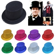 ACE Magician  Hat Glitter Pork Pie Hat Lincoln hat Bowler  Hat Ringmaster Hat