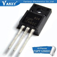 10PCS FQPF12N60C TO-220F 12N60C 12N60 TO220 FQPF12N60 TO-220 new MOS FET transistorjiashop