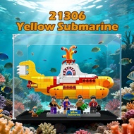 Acrylic Dustproof Display Box 透明防尘展示盒 Kotak Penyimpanan Akrilik Jernih For Lego 21306 Yellow Submari