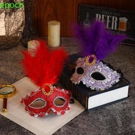 EPOCH LED Glowing Mask, Plastic Half Face Mask Feather Mask, Princess Lace Eye Mask Cosplay Costume Venice Masquerade Mask Gift