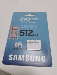 Samsung 三星EVO Plus MicroSDXC 512GB 記憶卡連Adapter MB-MC512KA (130MB/s)