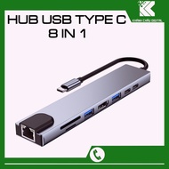8 In 1 USBC Hub for Apple Laptops, PCs and Devices