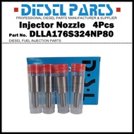 4Pcs Diesel Fuel Injector Nozzle Tips 105015-3590 DLLA176S324NP80 for Komatsu 4D105 / EC50V-1 EC50VS