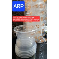 Thinwall Round 200ml EFISIEN/Thinwall round 200ml SIMPLE Food Container