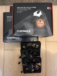 (包郵3把) 黑化貓頭鷹 12cm薄扇 Noctua NF-A12x15 PWM chromax.black.swap 貓扇 電腦風扇 機箱 120mm 15mm 12015 ITX mini