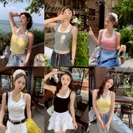 Nemo store FY1841 Tank Top With Additional Spaghetti Straps There Is A Water Fountain. Pastel Colors