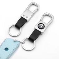 Ready stock Car key chain leather keychain Alloy Metal Keyring key cover for Citroen DS C1 C2 C3 C4 