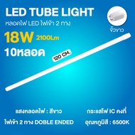 หลอดไฟ LEDT8 หลอด ledหลอดยาว9W18W20W36W ประหยัดพลังงาน90% สว่างมาก ขั้วสีทอง หลอด LED หลอดไฟในบ้าน
