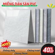 Pre-glued Plastic Floor 60x60x01cm stone pattern - Waterproof PVC Imitation Stone Floor, Pre-glued V