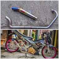 knalpot racing racing daeng sai4 satria fu karbu leher kobra inlet 50