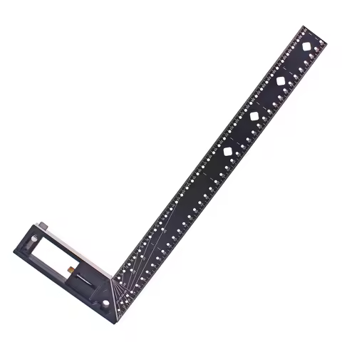 30/40cm Framing Square Ruler Woodworking T Square Ruler L Type Ruler, Layout Tool, 45/90 Degree Righ