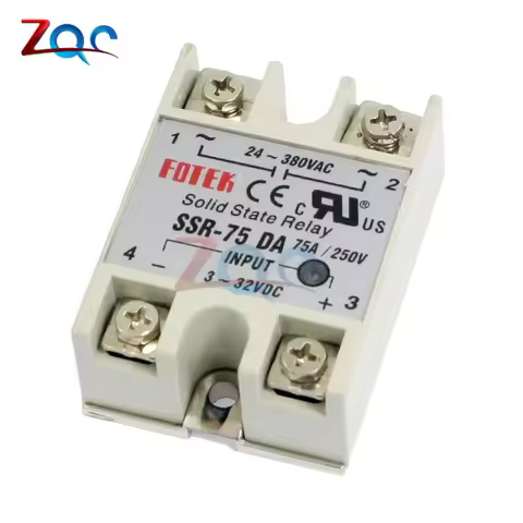 Solid state Relay SSR-60DA SSR-75DA SSR-100DA 60A 75A 100A 3-32V DC TO 24-380V AC SSR 75DA 60DA 100D
