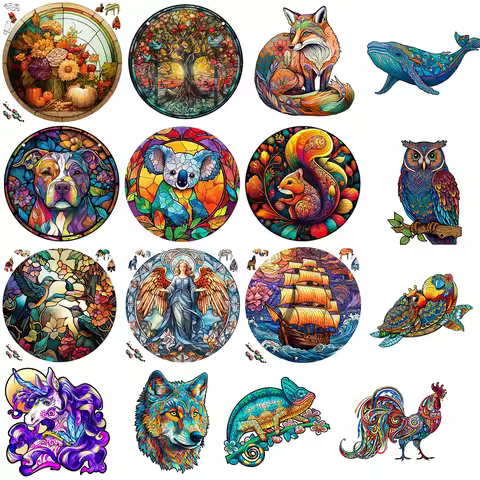 Koala Animal Jigsaw Puzzles For Adult or Kids，3d Wooden Puzzle Boutique Gift Box Packaging Children 