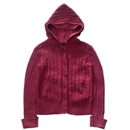 GAP KIDS Dark Pink Knitted Hoodie